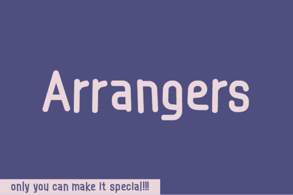 Arrangers: A Handwritten Font for Editorial Design with Heart
