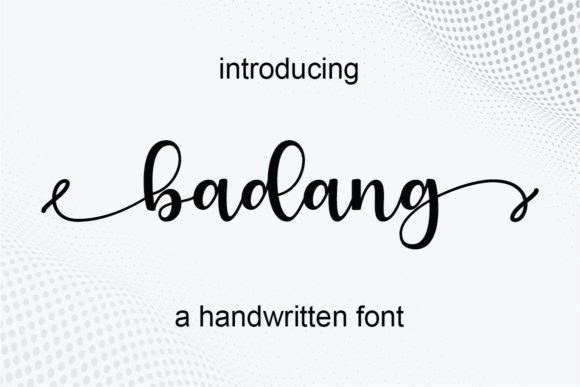 Badang: A Premium Script Font for Creative Branding Projects