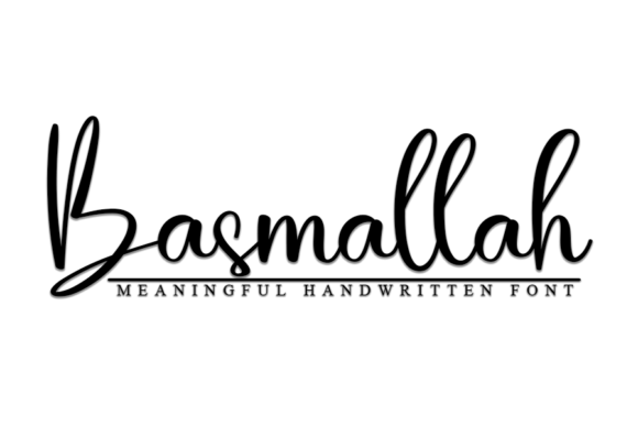 Basmallah: A Delicate Handwritten Typeface for Creative Branding