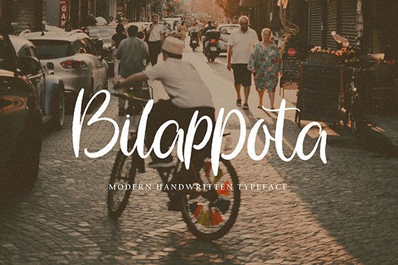 Bilappota: A Handwritten Typeface for Editorial Elegance