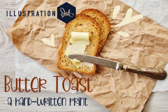 Butter Toast Font: A Handwritten Typeface for Modern Web Design