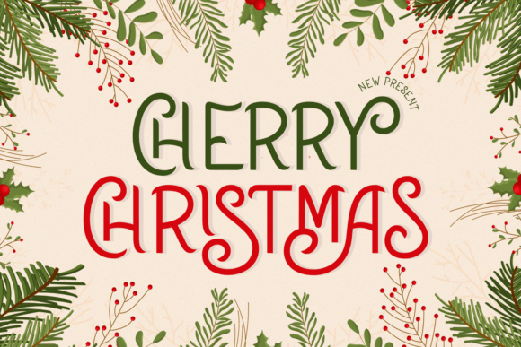 Cherry Christmas: A Festive Script Font for Holiday Design