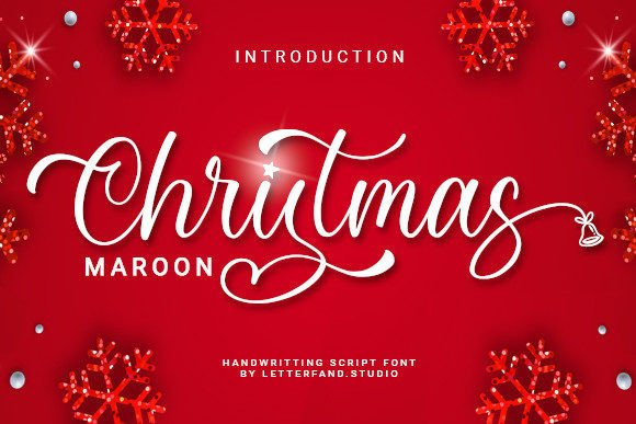 Christmas Maroon Font: A Luxurious Script for Digital Design