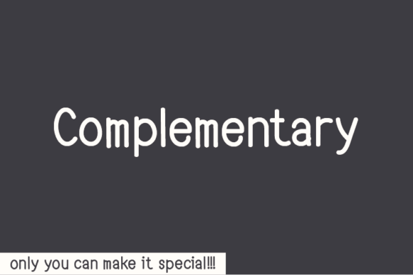 Complementary Font: A Natural Choice for Editorial Design