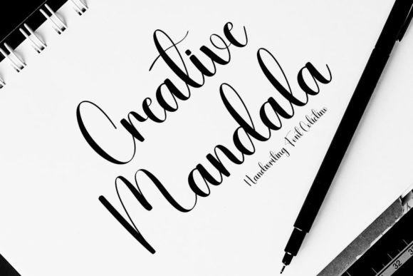 Creative Mandala: A Handwritten Typeface for Editorial Design