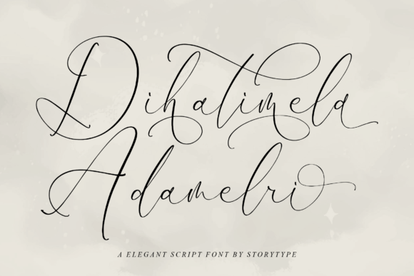 Dihatimela Adamelri: A Script Font with Personality