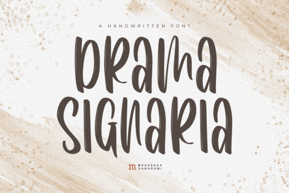 Drama Signaria: A Playful Script Font for Bold Campaign Headlines