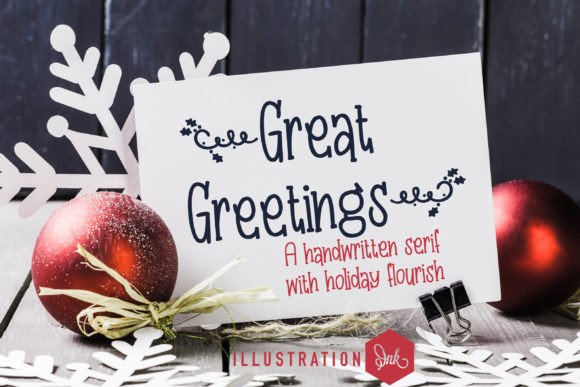 Great Greetings: A Handwritten Font for Editorial Elegance