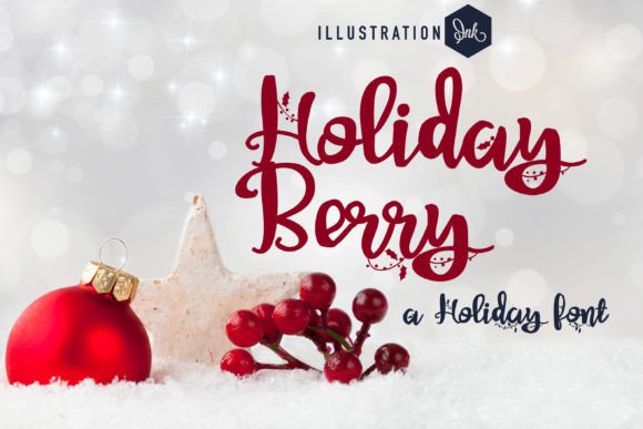 Holiday Berry: A Festive Script Font for Digital Designers
