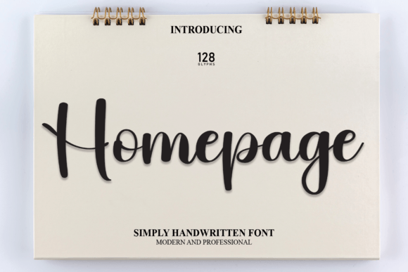 Homepage Font: A Modern Script for Digital Branding
