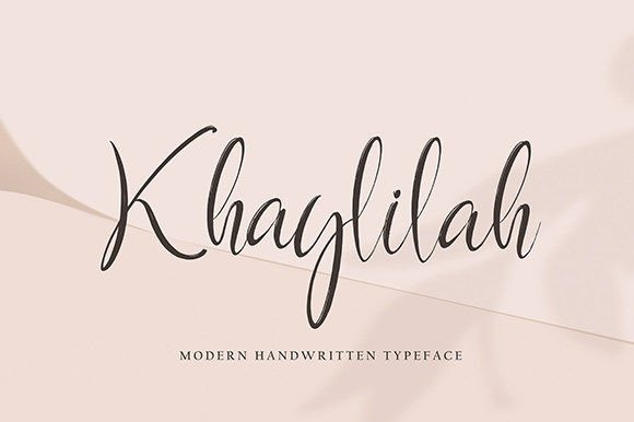 Khaylilah: A Handwritten Typeface for Editorial Elegance