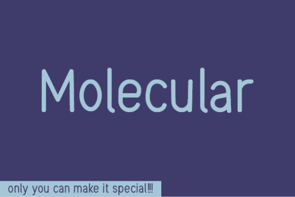 Molecular Font: A Natural Handwritten Typeface for Business Branding