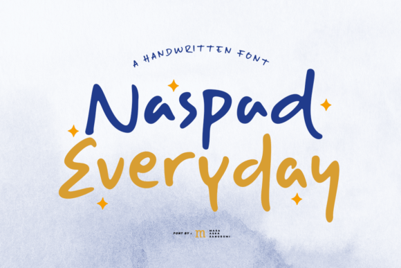 Naspad Everyday: A Playful Script Font for Crafters and Makers