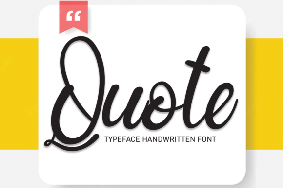 Quote: A Handwritten Font That Brings Your Crafts to Life