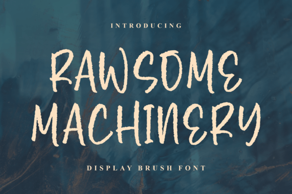 Rawsome Machinery: A Bold Typeface for Editorial Design