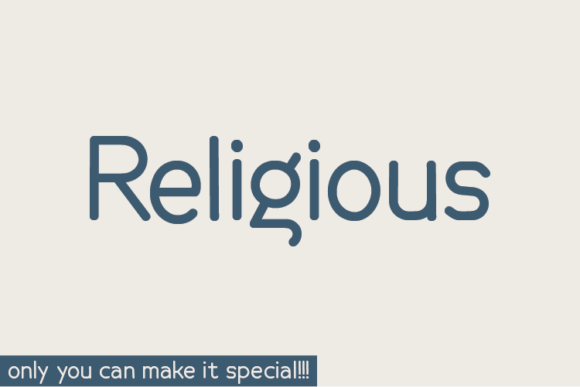 Religious Typeface: A Handwritten Font for Editorial Elegance