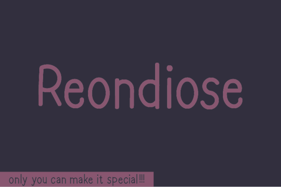 Reondiose: The Handwritten Font That Elevates Your Campaign Design