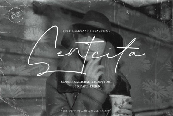Sentcita: A Script Font That Elevates Your Editorial Design