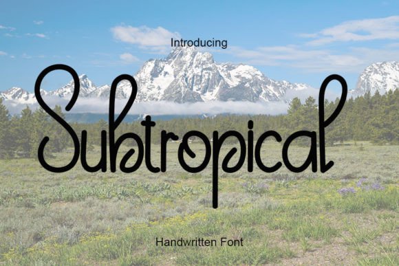 Subtropical Font Review: A Handwritten Typeface for Campaign Creativity
