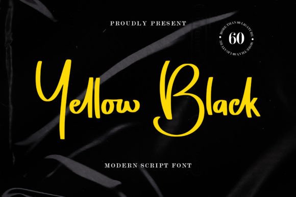 Yellow Black Font: A Script Amp Typeface That Speaks Volumes